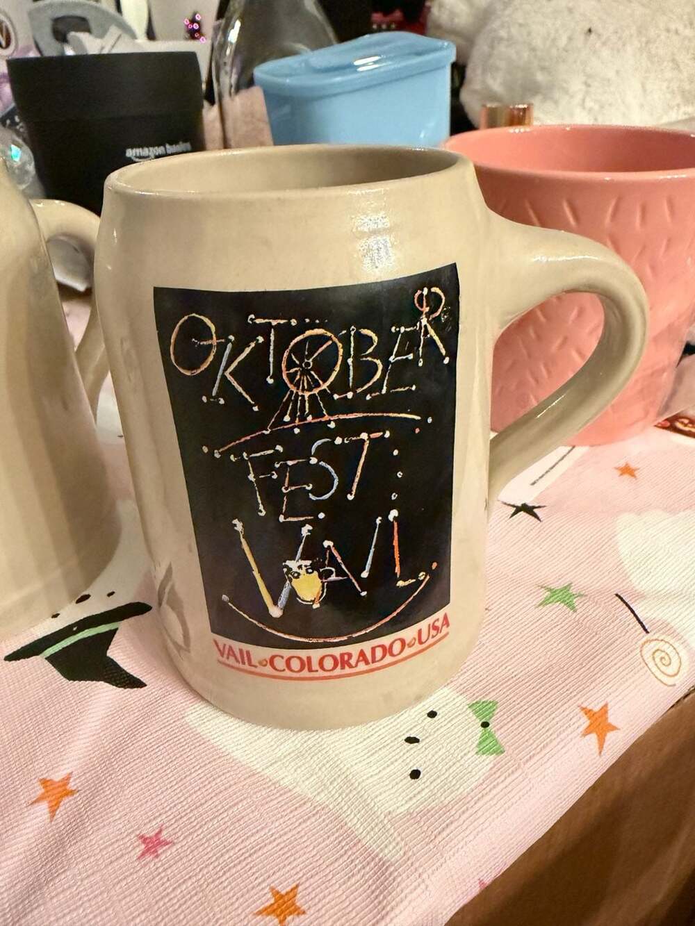 Vail Oktoberfest Ceramic Beer Mug Vail Colorado USA